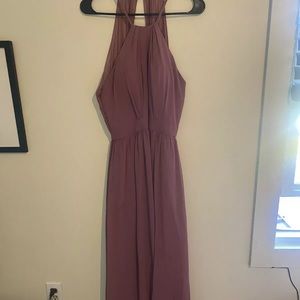 Bridesmaid Dress Worn Once. Light Wine Color Or Dark Pink. Great Condition.
